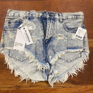 Urban Outfitters Acid Wash Denim Shorts WITH TAGS